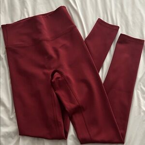 Girlfriend Collective High Waisted Compressive Red Leggings XS